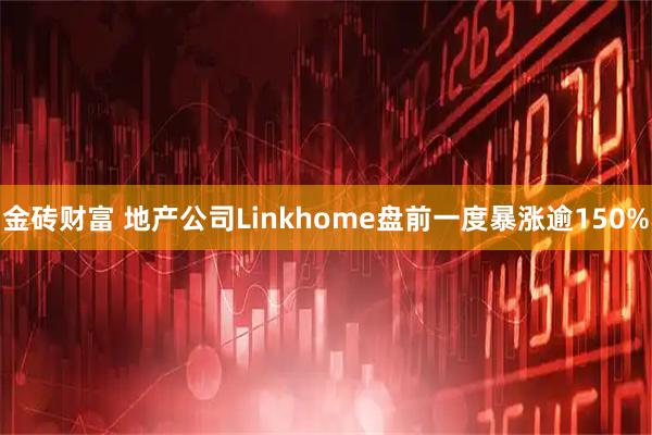 金砖财富 地产公司Linkhome盘前一度暴涨逾150%